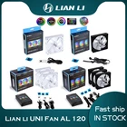 Чехол компьютерный Lian Li UNI Fan AL120, бесшумный, простой в сборке, Управление по без кабеля L-Connected 1900 обмин