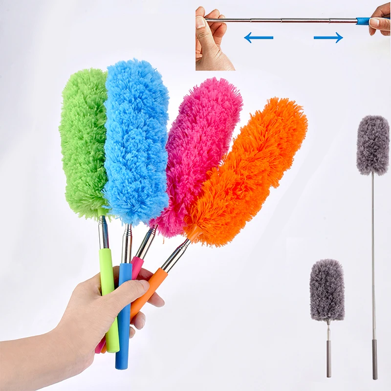 

1pcs Anti Dusting Brush Soft Microfiber Duster Brush Extendable Hand Dust Cleaner Home Air-condition Car Cleaning Tools 32cm
