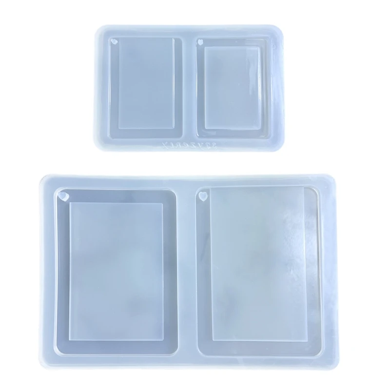 

Geometry Mirror Quicksand Photo Frame Epoxy Mold Silicone Pendant Mould for DIY Resin Decorative Crafts Jewelry Making