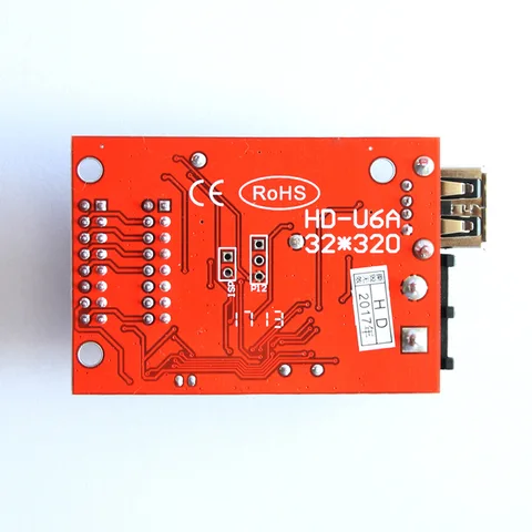 Huidu HD-U6A USB port single and dual color led signs controller led display control card