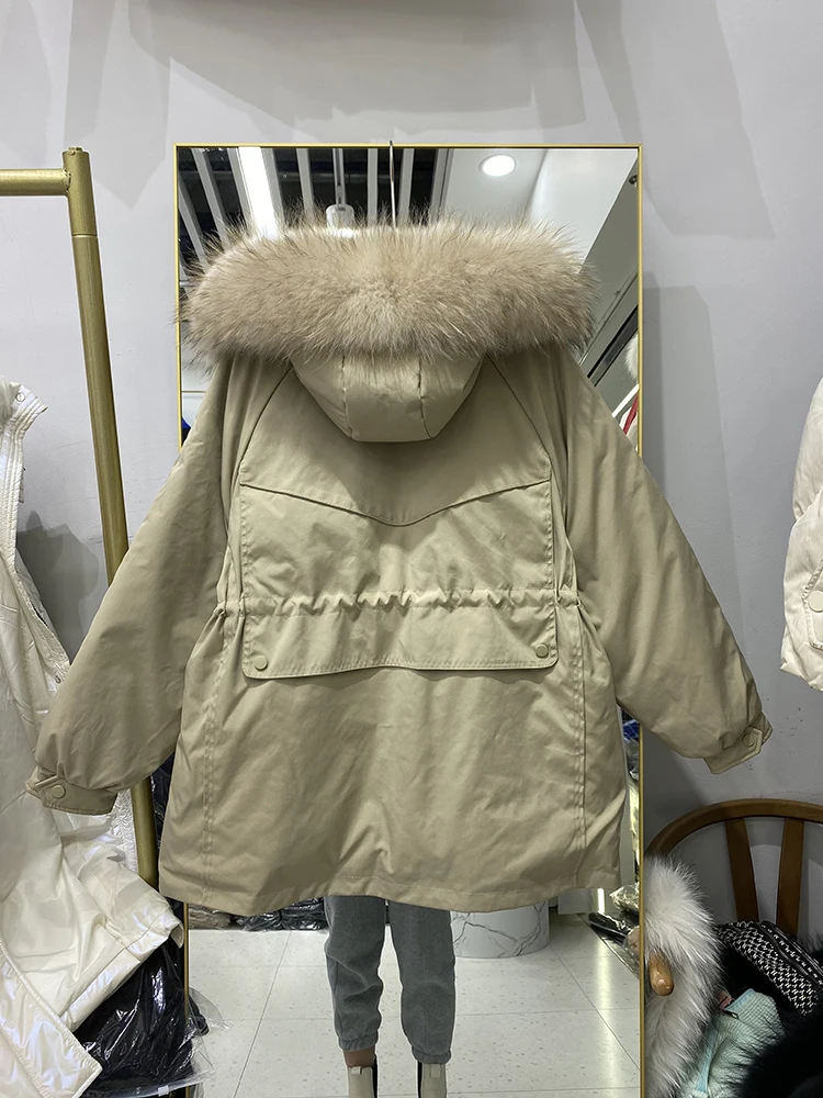 Women Long Down Jacket New Casual Style White Duck Hooded Down Jackets Autumn Winter Warm Coats And Parkas Female Outwear