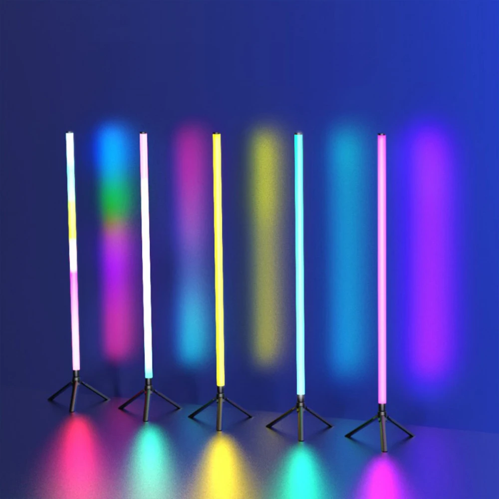 5 В 103 см Smart RGB CCT Светодиодный напольный светильник Стенд Лампа 360 Круглые трубчатые светильники с питанием от USB 24 клавиши Bluetooth Дистанционное голосовое управление Декор (art.: 3920d48869fed) - 3920d48869fed