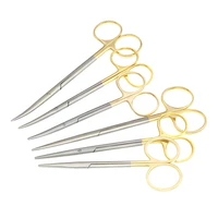 gold handle scissors blunt scissors double eyelidnose cosmetic plastic scissors instrument