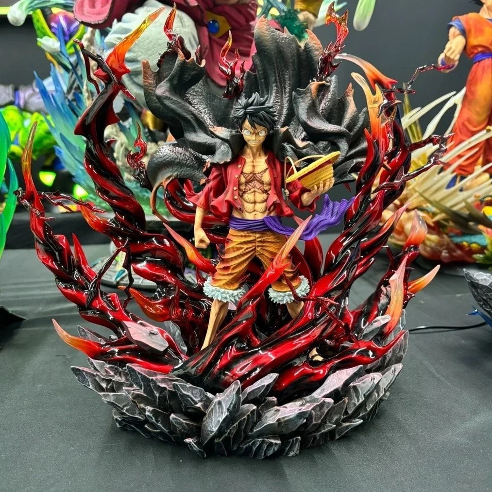 Подлинная 40 см One Piece Monkey D. Luffy Gk Haoushoku Haki аниме фигурка Коллекционная модель