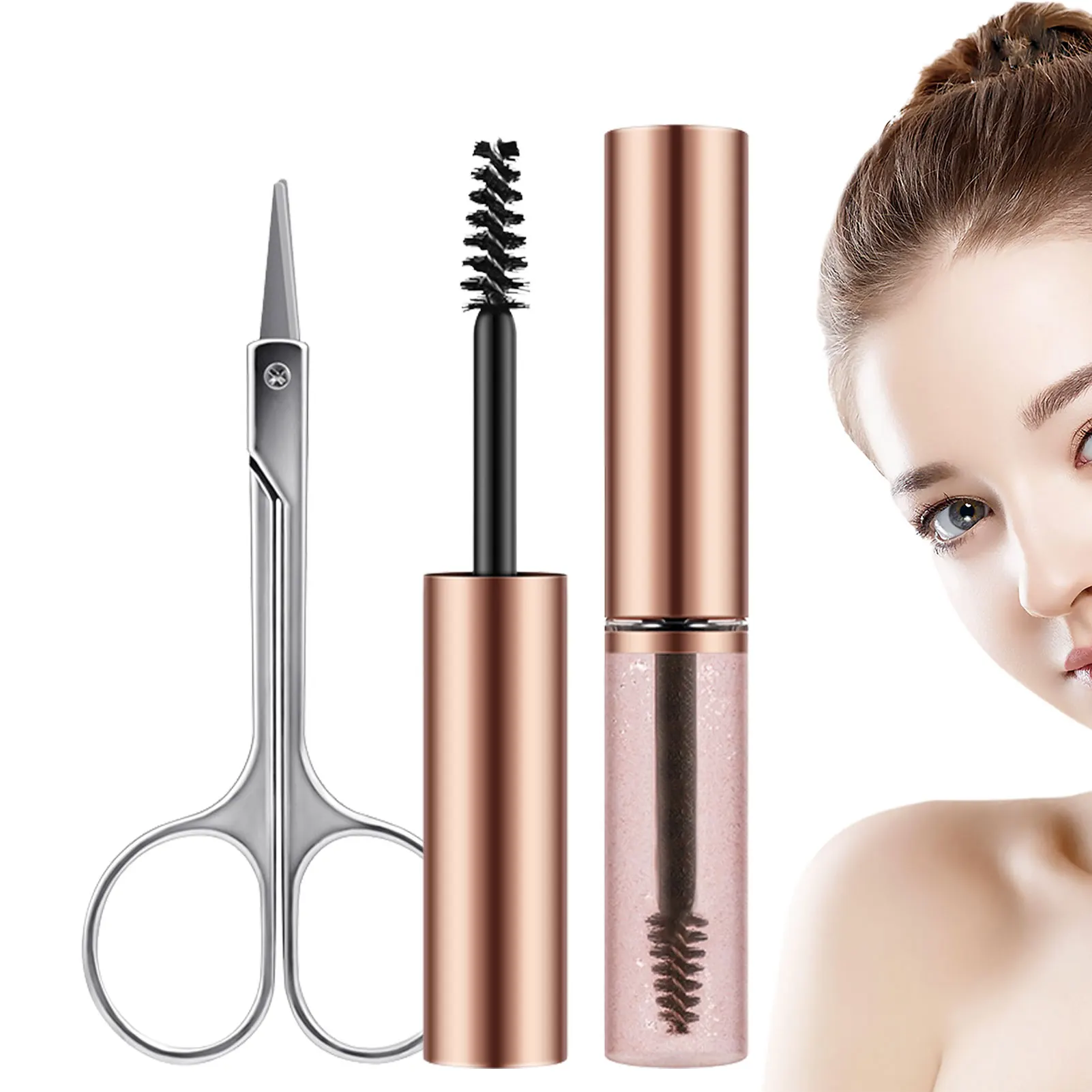 

Clear Eyebrow Setting Gel Brow Stamping Kit Clear Brow Gel For Women Brow Makeup Liquid Eyebrow Styling Gel Set Gift For Friends