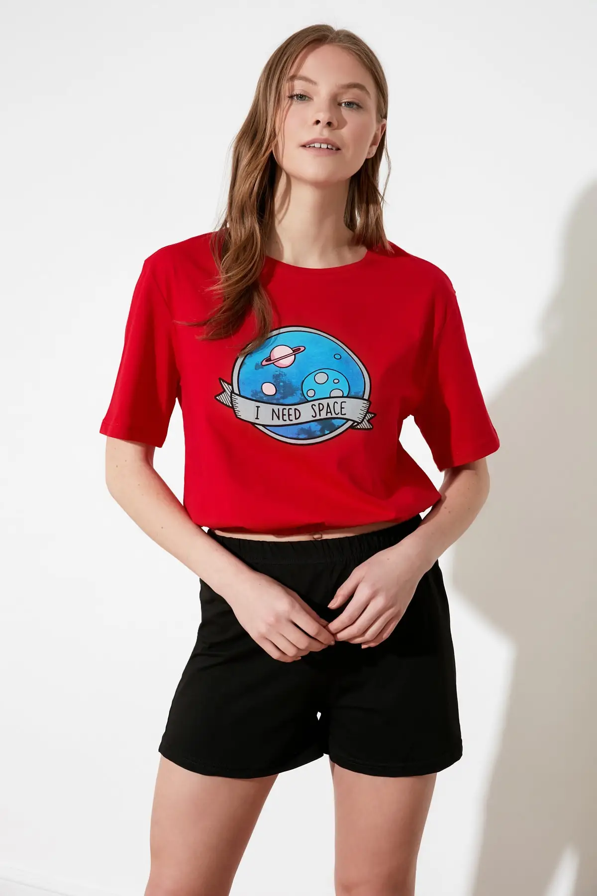 

Trendyol Nasa Printed Licensed Knitted Pajamas Set THMSS21PT0729