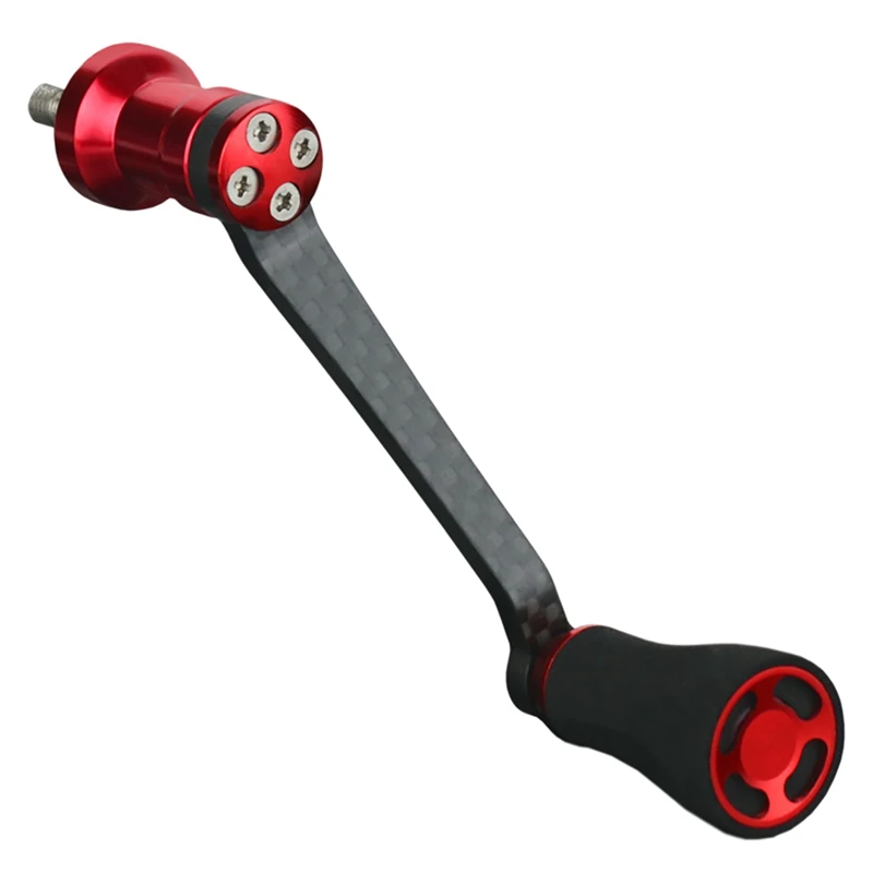 

Carbon Fiber Fishing Reel Rocker Single Rocker Arm Ergonomic Strong Spinning Fishing Wheel Grip Handle DIY
