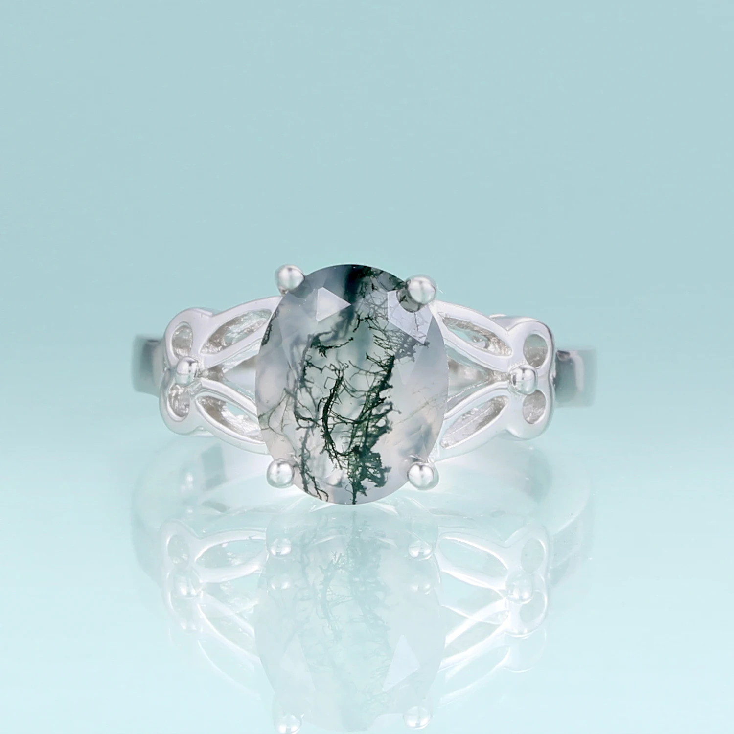 

Красота драгоценного камня, кольцо из натурального Моха и агата, кольцо из драгоценного камня, обручальное кольцо, роскошные изысканные ювелирные изделия для женщин