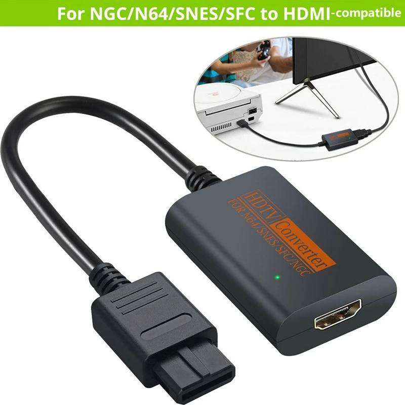 

HDTV 1080P аудио видео конвертер HD игровая консоль конвертер для Nintendo64 N64/SNES/SFC/NGC игровой консоли