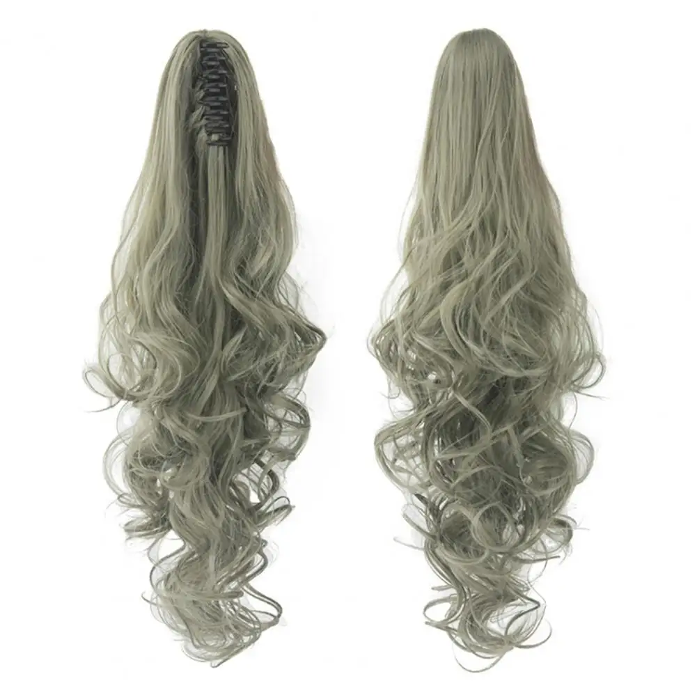 

High Temperature Fiber Hair Extensions Long Curly Hairpiece for Party