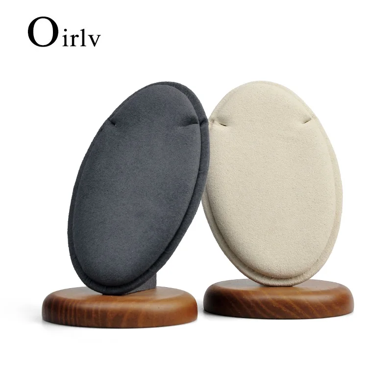 Oirlv Solid Wood Necklace Display Stand Necklace Rack Necklace Organizer Necklace Holder Pendant Stand Jewelry Organizer