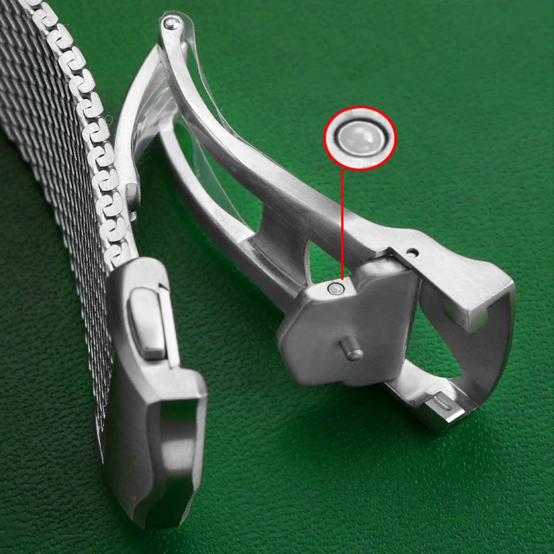 For Omega Seamaster Series 300 M Diving Watch Strap 007 Version Watch Band Diver3000m Stainless Steel Mesh Belt