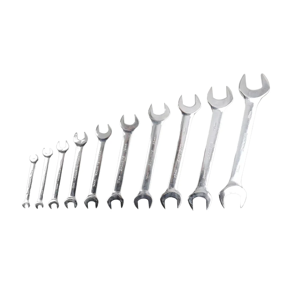 

10pcs Double Headed Thin Open End Wrench Set 6-32mm Dual Use-End Small Wrenches For Car Maintenance Hardware Hand Tools