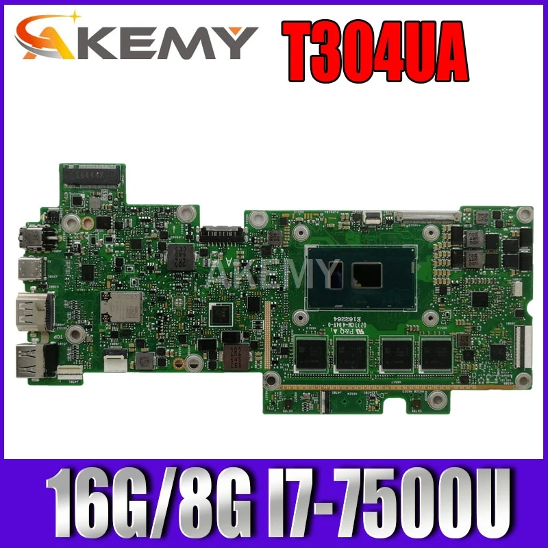 

Материнская плата Akemy T304UA для ноутбука Asus Transformer Pro T304U T304UA 12,6, материнская плата 100% тест
