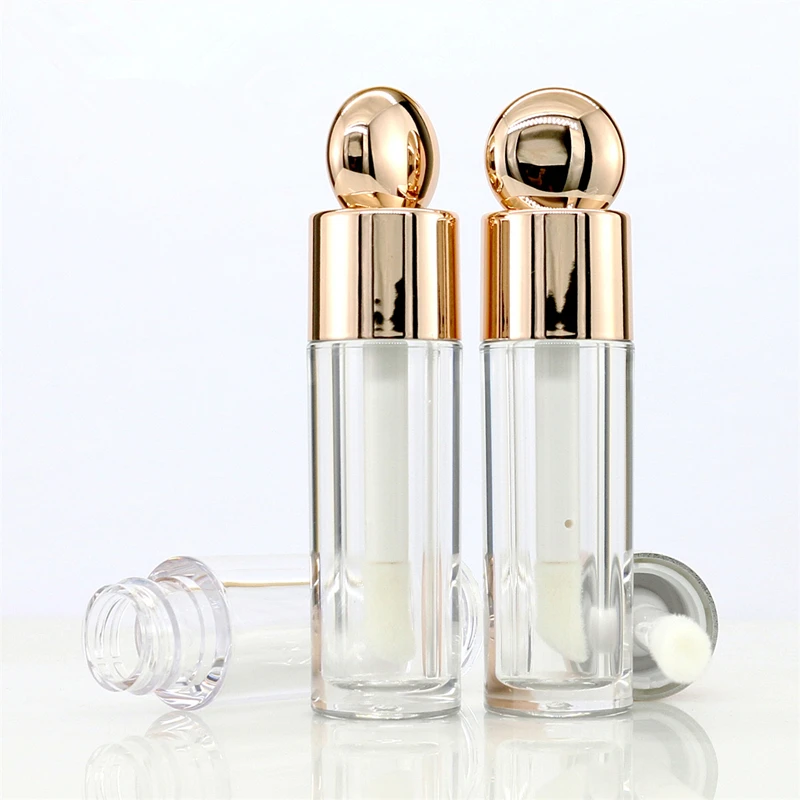 100 шт. 4 5 мл круглый прозрачный пустой тюбик для губной помады глазурь губ