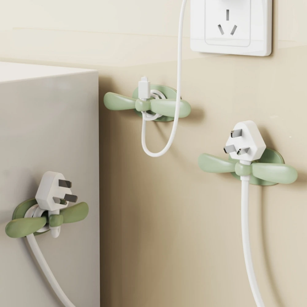 

Cable Organizer Clips Winder Cable Management Cord Mobile Phone Holder Fixed Clamp Wire Wall Mounted Hook Storage