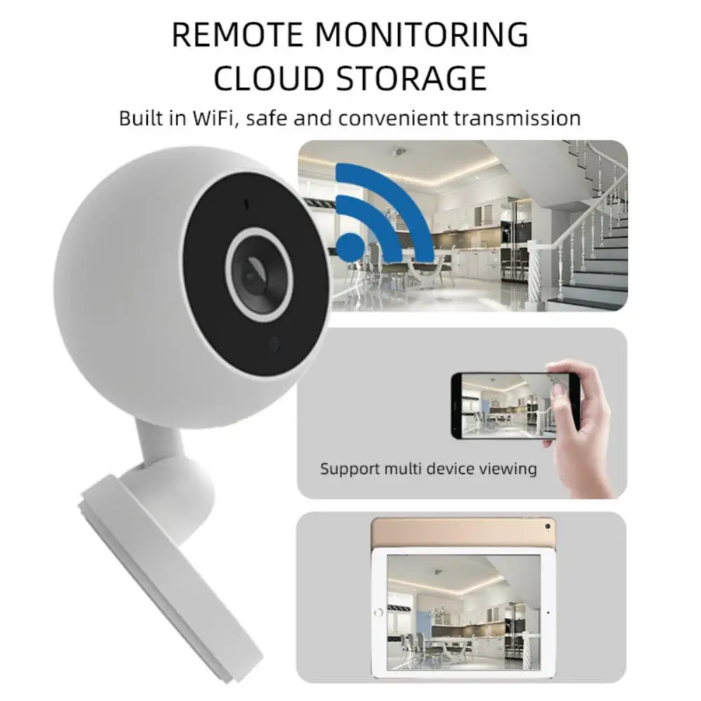 

Indoor Motion Detection Baby Monitor 1080p Home Surveillance Camcorders 2-way Audio Network Wifi Camera Camera Remote Monitoring