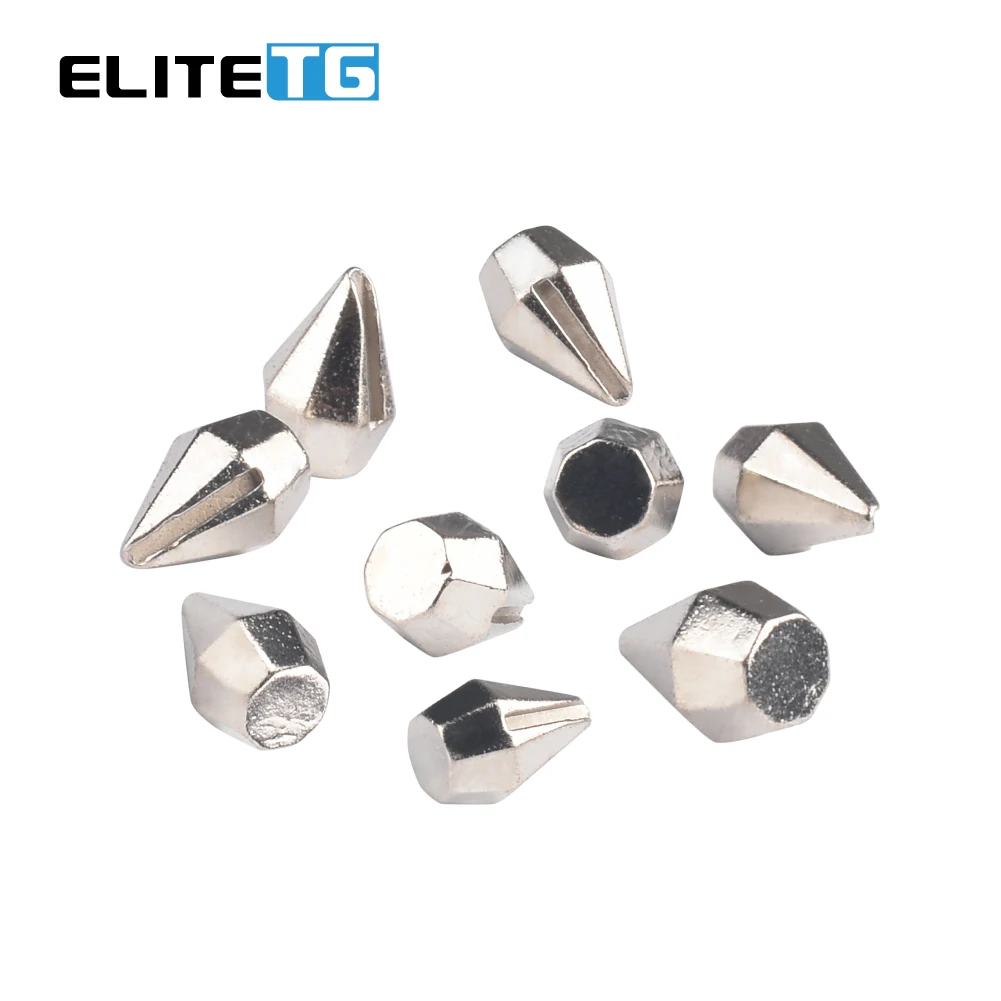 Elite TG 20pcs  Diamond Tungsten Ice Jig 2.7mm 3mm 4mm 5mm 6mm Tungsten Ice Jig,Without hook,DIY Ice Jig enlarge