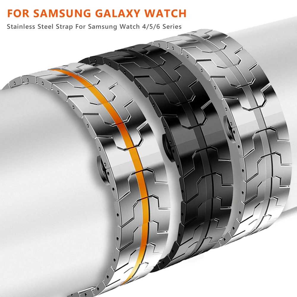 

Браслет из нержавеющей стали для Samsung Galaxy Watch 6/4/5/5 pro, 43 мм, 47 мм