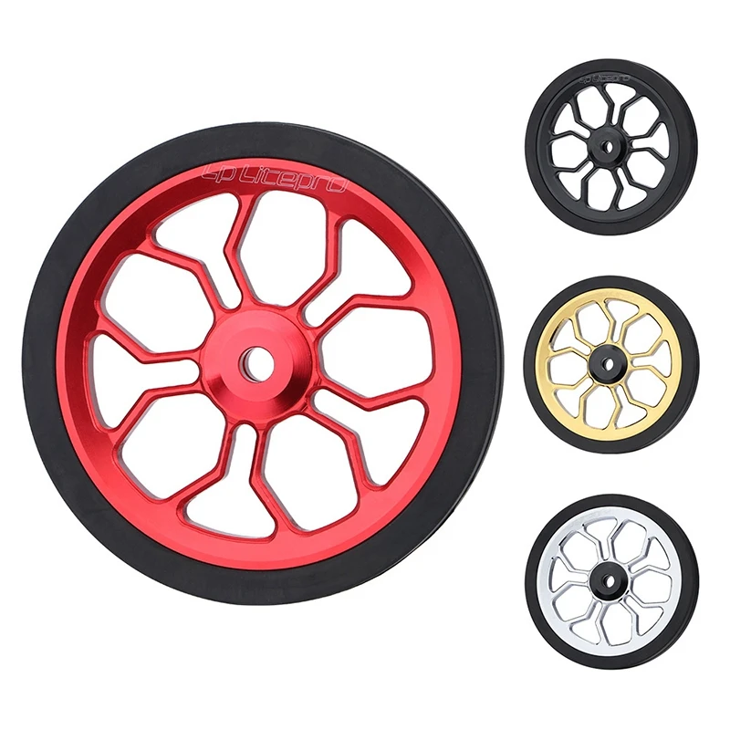 

LP Litepro Lightweight 82Mm Easywheel For Brompton Folding Bike Easy Wheel Big Size Push Wheel Bike Accessories