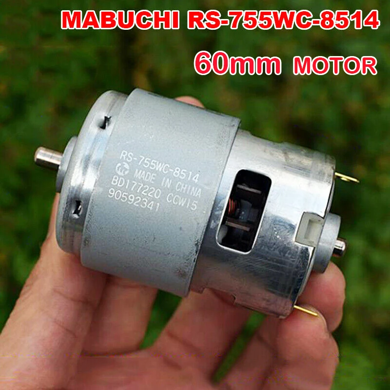 Двигатель MABUCHI, 14,4 В постоянного тока, 18800 об/мин, высокоскоростной большой крутящий момент, электродвигатель высокой мощности для электродрели, садовых инструментов
