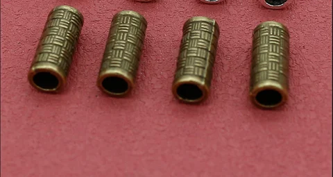 Винтажные бусины-трубки TOM YANG, античная бронза, 13x5 мм