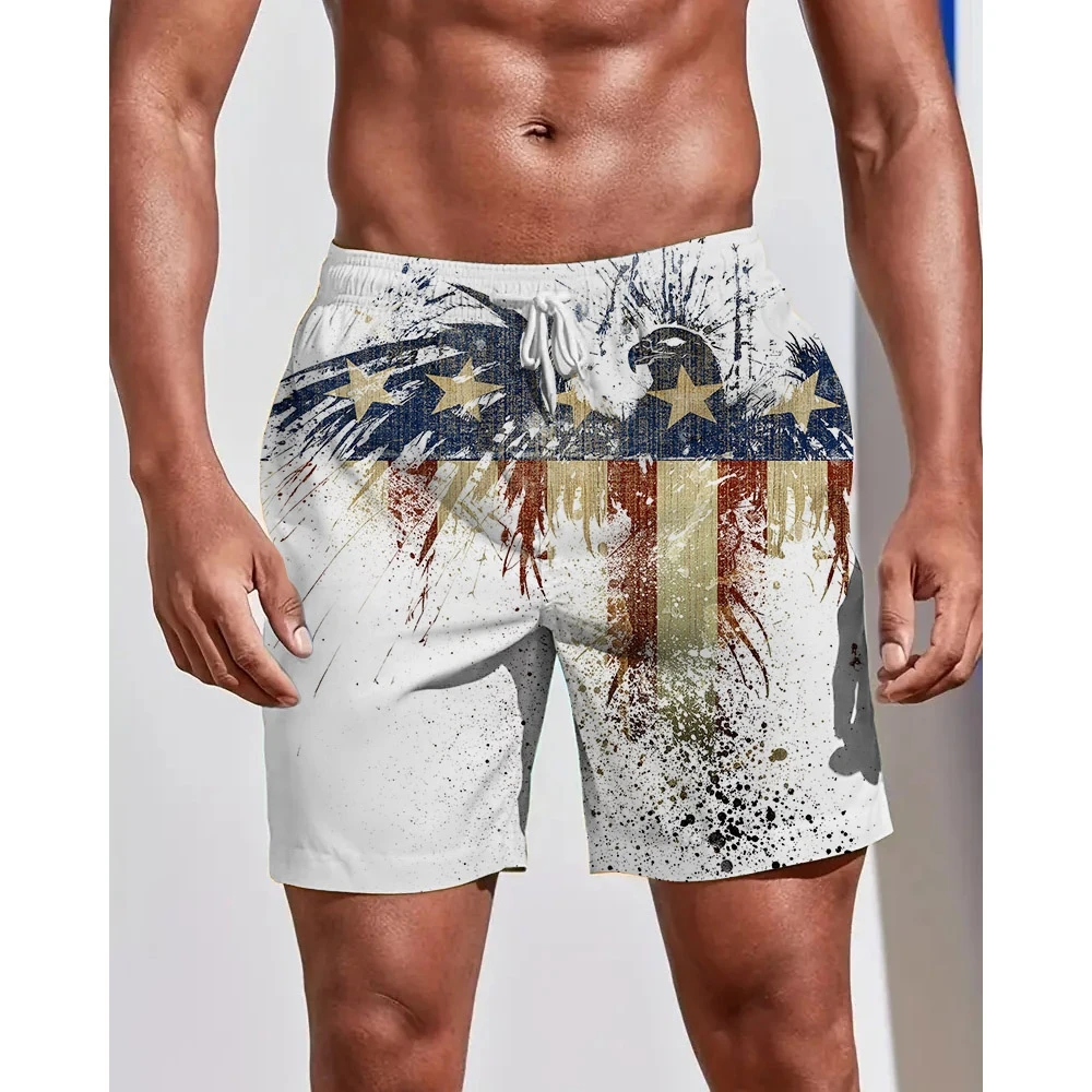 

Мужские Пляжные штаны для отдыха четыре сезона, удобные спортивные, плавательные, с 3D принтом, пляжные, быстросохнущие, для улицы, большие ра...