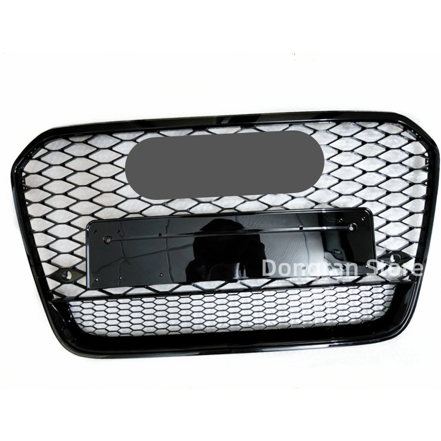 

For RS6 Style Front Sport Hex Mesh Honeycomb Hood Grill Black For Audi A6/S6 C7 2012 2013 2014 2015 Car-styling Accessories