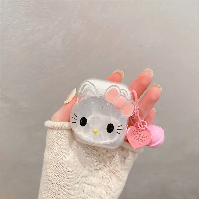 Защитный чехол для наушников подходит AirPods1 2 роскошный трехмерный прозрачный