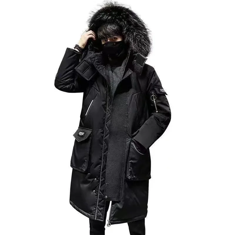 2022 New Long Down Jacket Trend Men's Couples Thick Coat Long Down Jacket Down Jacket  Canada Goose Jacket