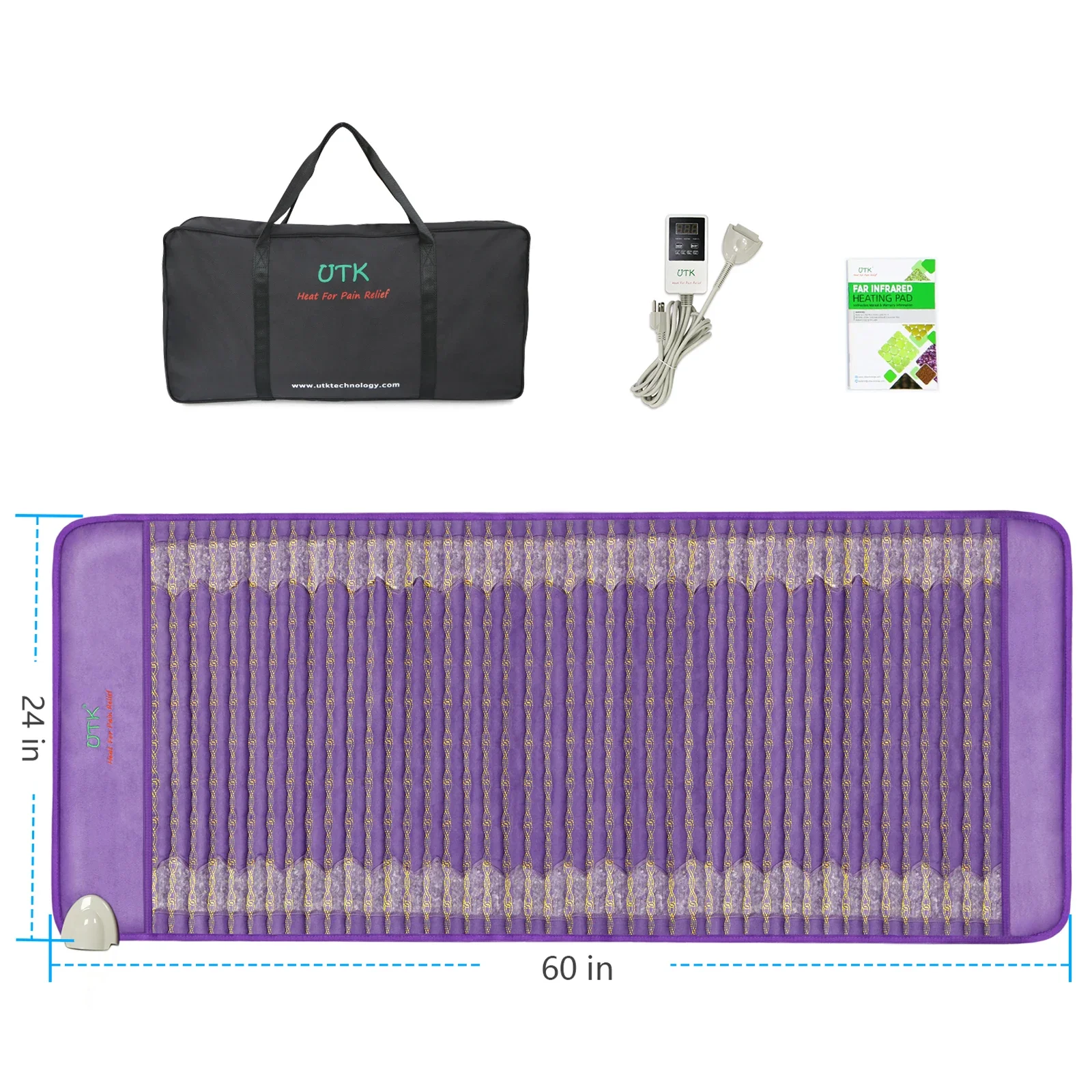 Инфракрасная грелка UTK с аметистом для облегчения боли в спине