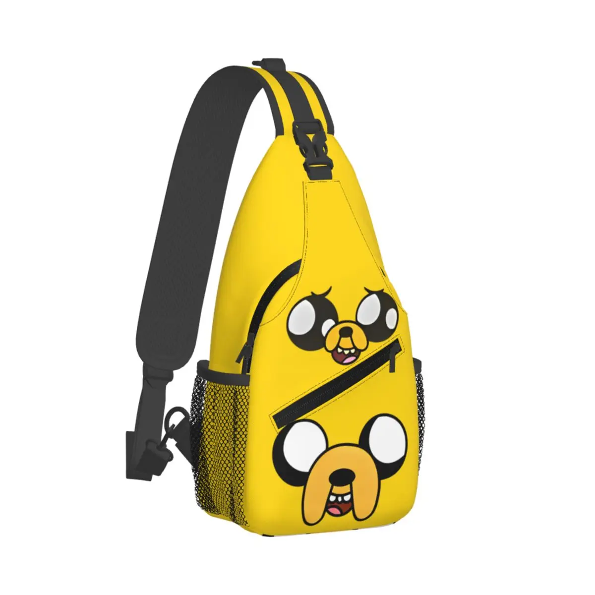Сумка через плечо Jake The Dog модная нагрудная сумка рюкзак на Adventured Times для пеших