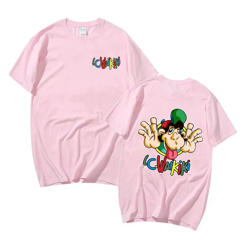 Lc Waikiki Monkey Графическая футболка Мужская модная брендовая забавная с коротким