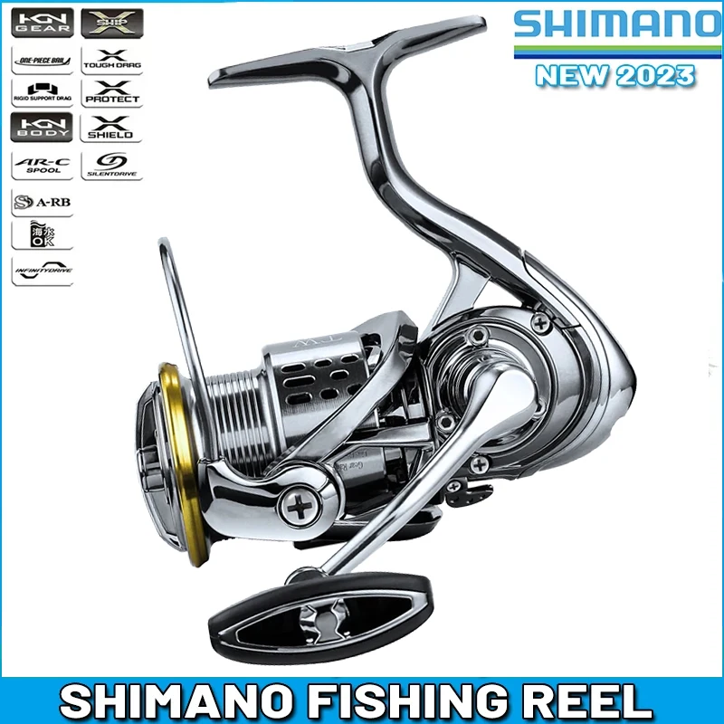 

Катушка рыболовная Shimano, полностью Металлическая Рыболовная катушка для морской и пресноводной рыбалки, максимальная мощность фрикциона 8 ...
