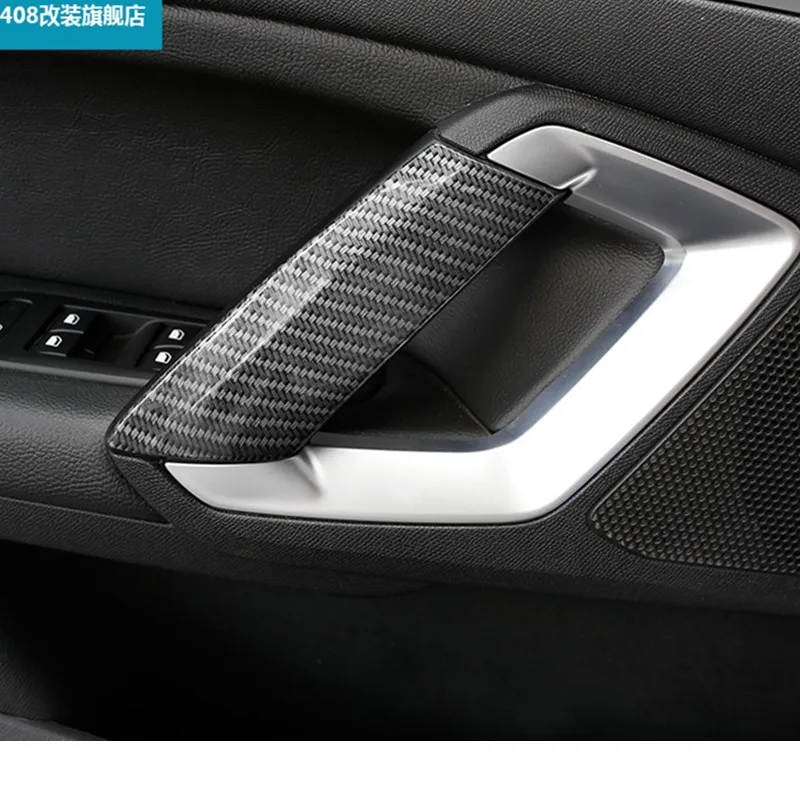 

Для 2014-2022 Peugeot 408 308 308S 2016-2019 4 шт. чехлы из нержавеющей стали для внутренней дверной ручки рамы крышки отделки стикер автомобильный аксессуар