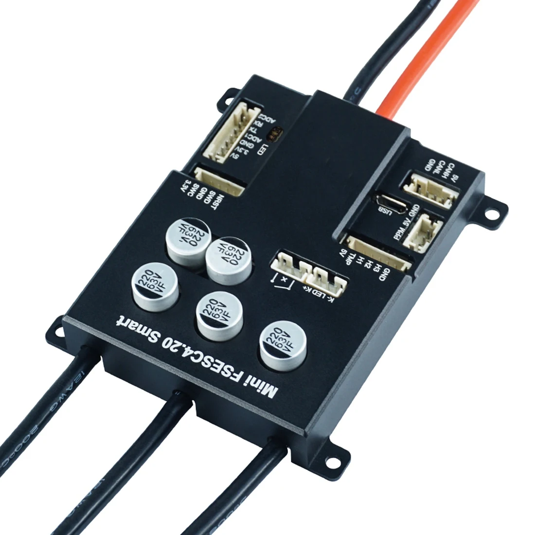Алюминиевая подложка Mini FSESC 4 20 Smart 3-12S одиночный ESC на основе VESC4 для