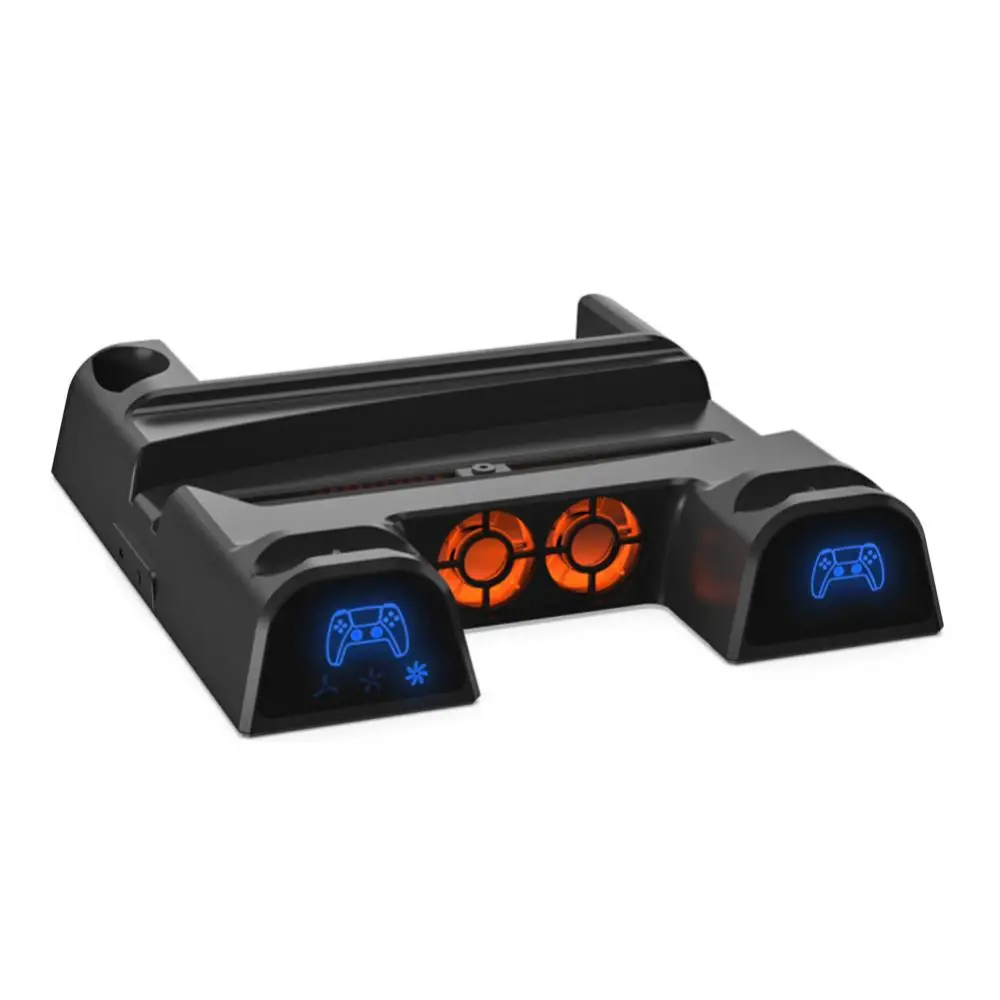 

Для Ps5 зарядное устройство 2023 Type-c Многофункциональный с вентилятором охлаждения Blue Ray игровые аксессуары игровой контроллер зарядное сиденье Новинка
