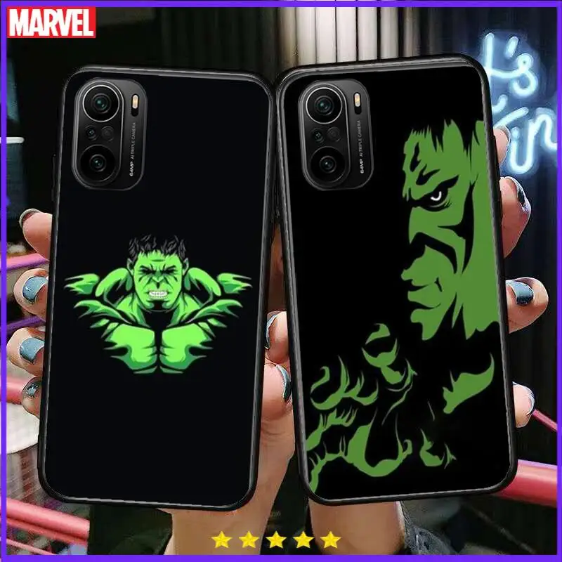 

Hulk Marvel Phone Case For xiaomi redmi POCO F1 F2 F3 X3 Pro M3 9C 10T Lite NFC Black Cover Silicone Back Prett mi 10 ultra cove