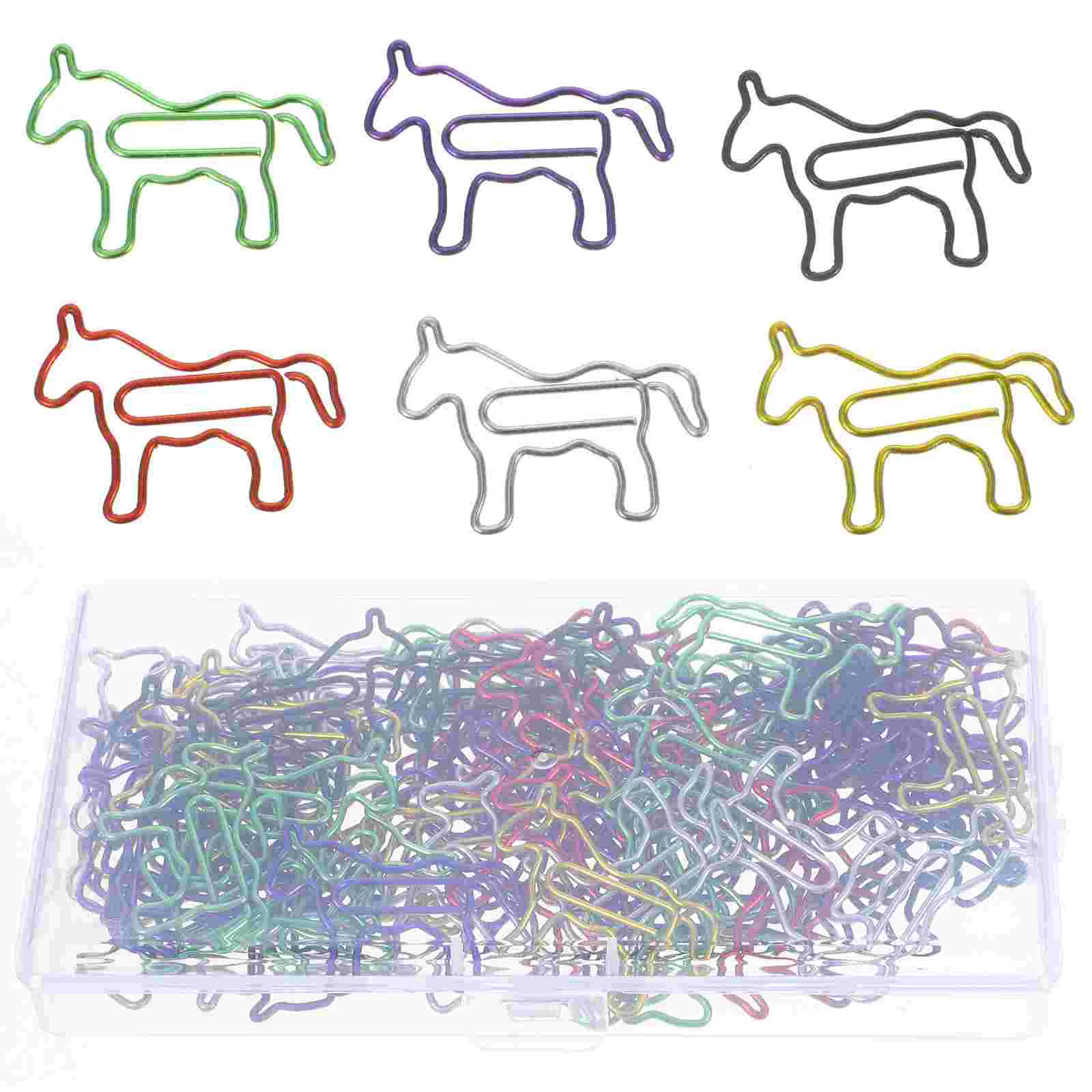 

80 Pcs Boxed Office Accessories Practical Paper Clips Decorate Metal Small Multi-use Student Supplies