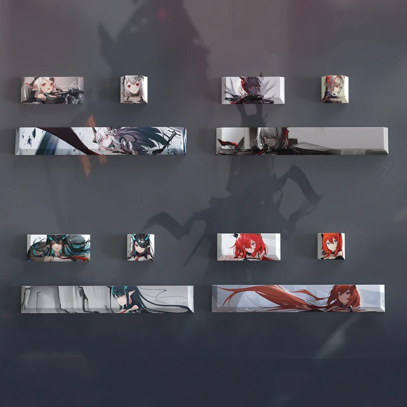 3 клавиши/набор, колпачки для клавиш arknight, 6.25U Space Bar ESC 2.25U, колпачки для клавиш Enter, PBT Dye Subbed, аниме, Мультяшные игровые колпачки для клавиш Cherry Profile