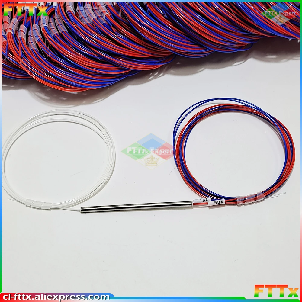 Волоконно-оптический FBT сплиттер 10/90 20/80 30/70 40/60 50/50 разных типов 0,9 мм, 10 шт., разные типы, несбалансированный соединитель, без разъемов