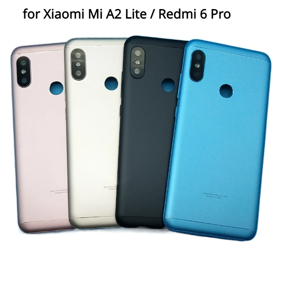 

For Xiaomi Mi A2 Lite / Redmi 6 Pro Battery Back Cover Rear Housing Metal Door Card Tray Holder Repair Spare Parts
