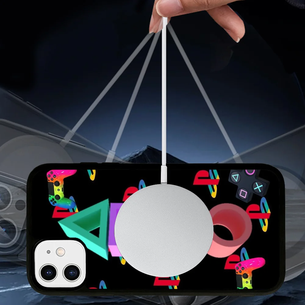 Чехол для телефона Ps5 Hot Game IPhone 15 Pro Max чехол 14 Plus 13 12 11 магнитный Magesafe с беспроводной