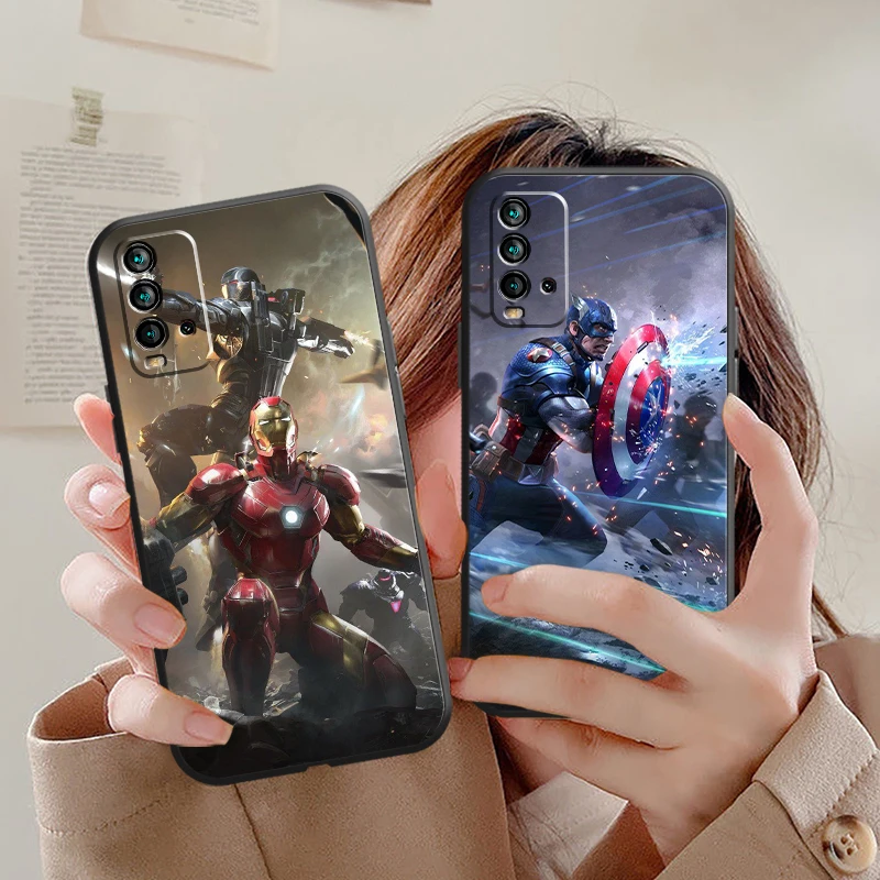 

Marvel Comics Phone Case For Xiaomi Redmi 7S 7 7A 8 8A Note 8 2021 7 8 8T Pro TPU Protective Unisex Original Liquid Silicon