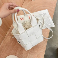 womens bag 2022 summer new woven small square bag texture single shoulder messenger bag trendy fashion handbag
