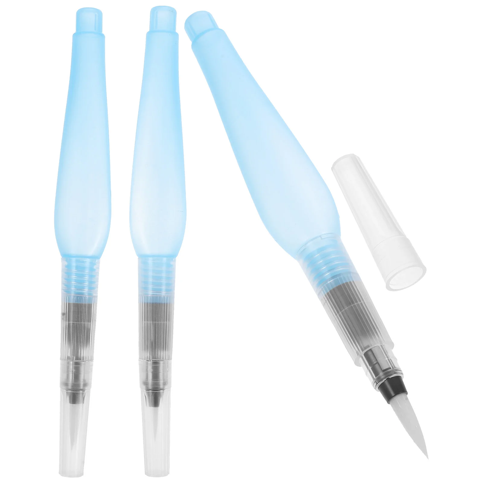 

3 Pcs Watercolor Brushes Medium Small Oil Painting Refillable Pens Drawing Portable