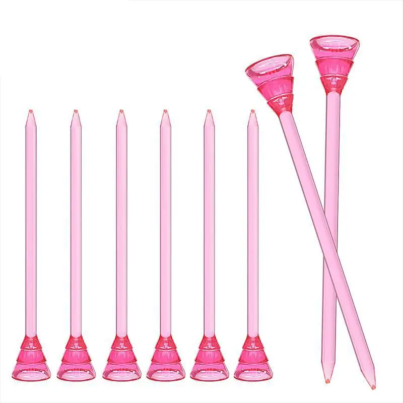 PGM 50 шт. пластиковые прозрачные тройники для гольфа 83 мм случайных цветов TE015