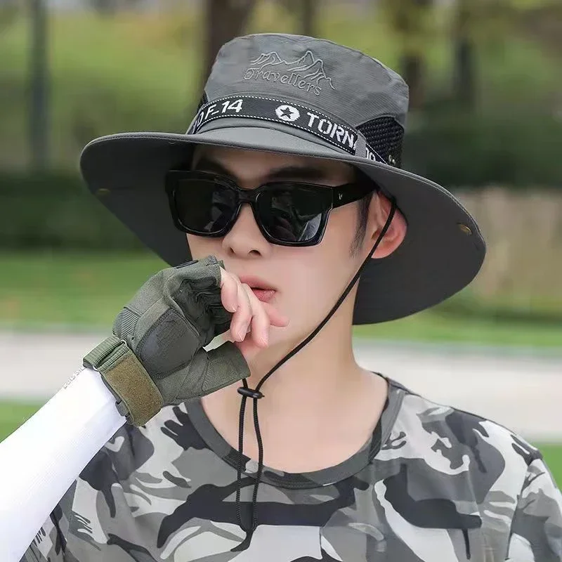 Панама от солнца в ковбойском стиле шляпа для рыбалки летняя Ультралегкая