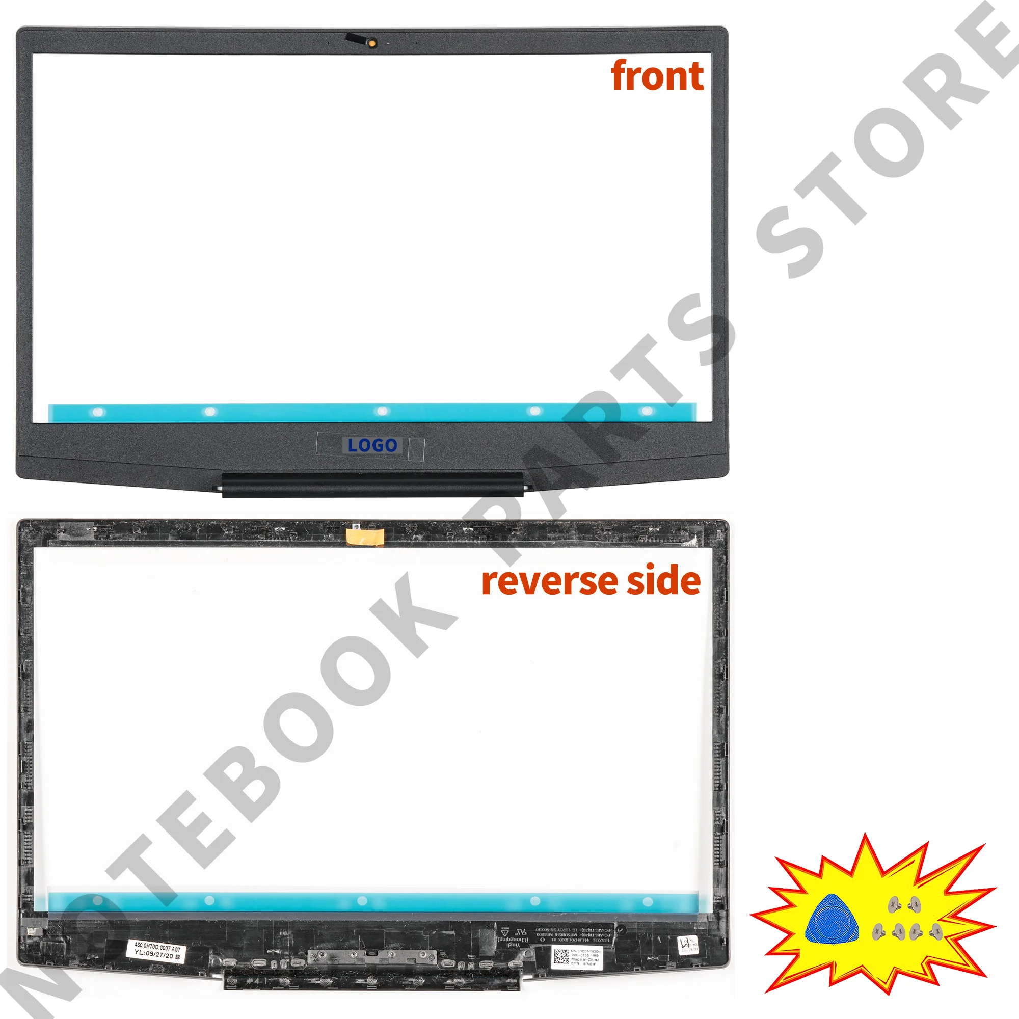 Новые детали для G Series G3 3590 P89F задняя крышка ЖК-дисплея 03HKFN Bezel 07MD2F петли ноутбука