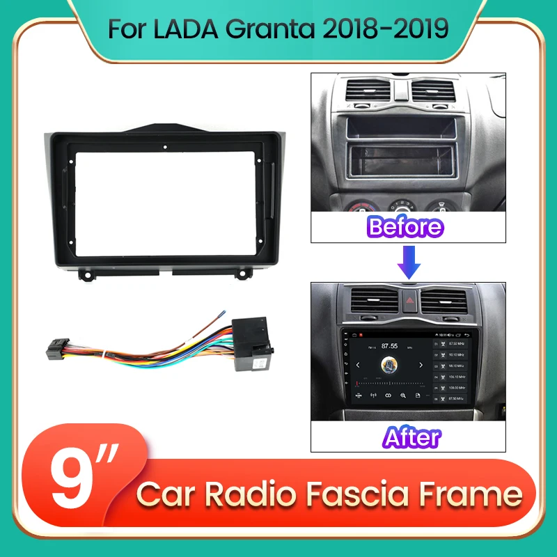 Автомобильный радиоприемник 2 Din рамка для LADA Xray X Ray 2015-2019 ВАЗ Granta Cross 2018 2019